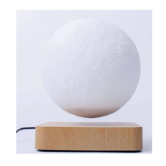 Levitating Moon Table Lamp, Magnetic Floating & Spinning Light - Picture 12 of 14